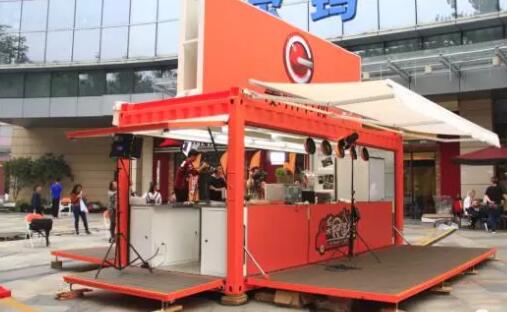 濟南龍洞風景區(qū)集裝箱奶茶店